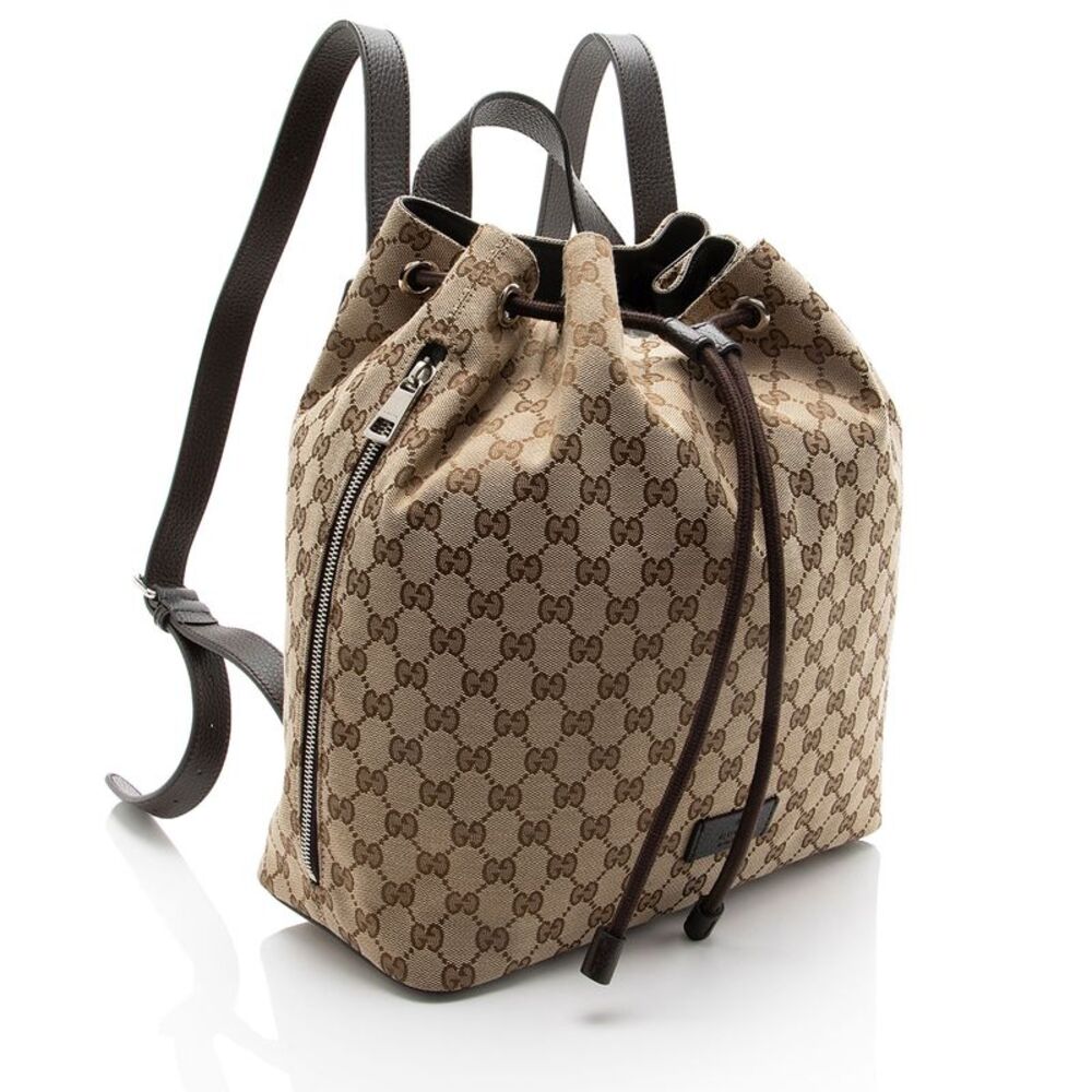 Gucci GG Canvas Drawstring Backpack - Picture 2 of 13